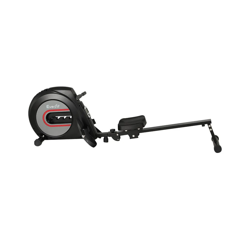 4 Resistance Levels Rowing Machine, Steel Glide - Everfit