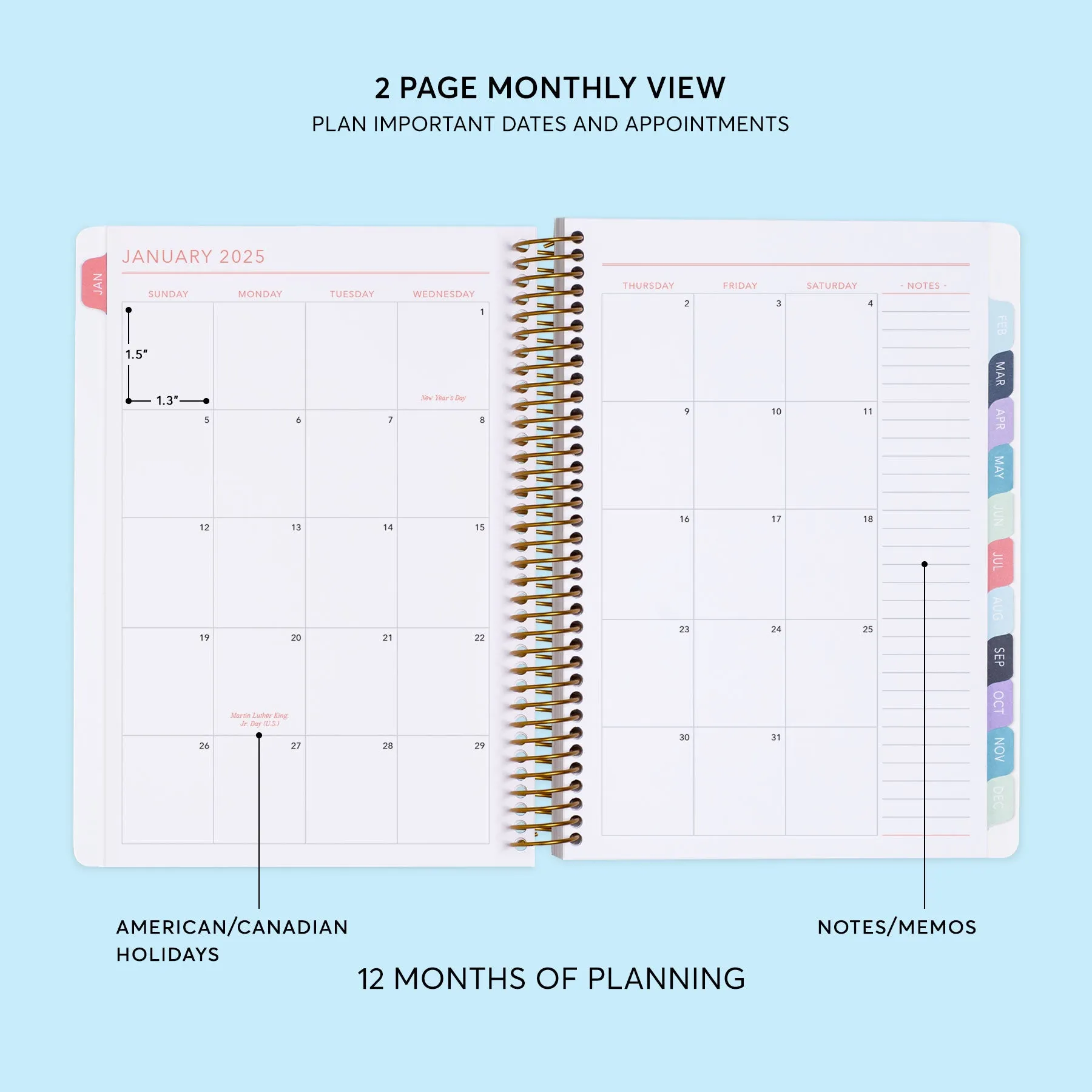 6x9 Fitness Planner - Space Galaxy Blue Purple