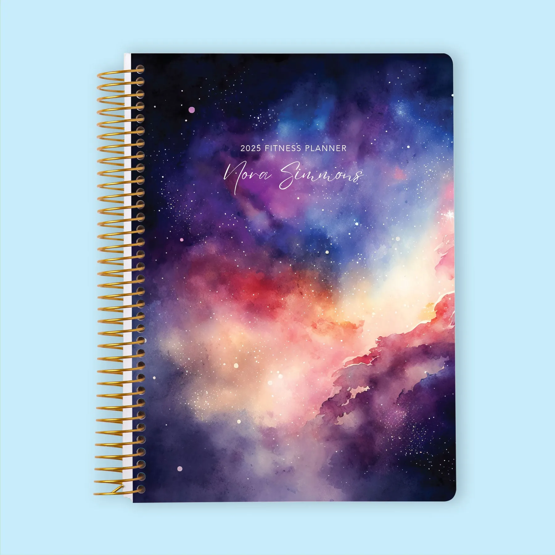 6x9 Fitness Planner - Space Galaxy Colourful