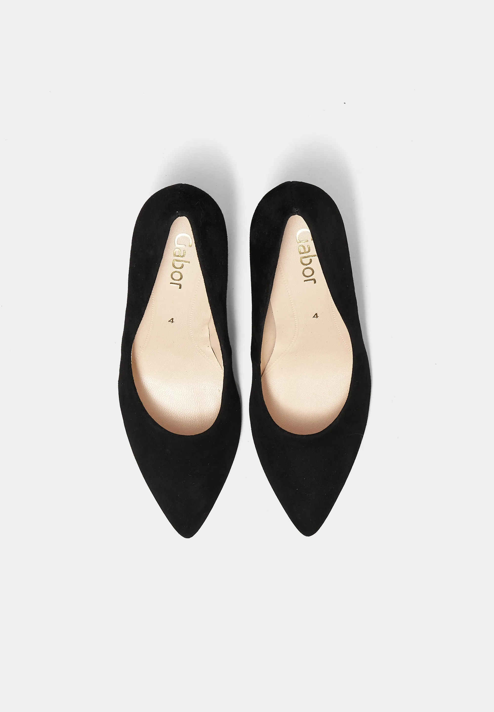 91.380 Suede Court Shoes Black Suede