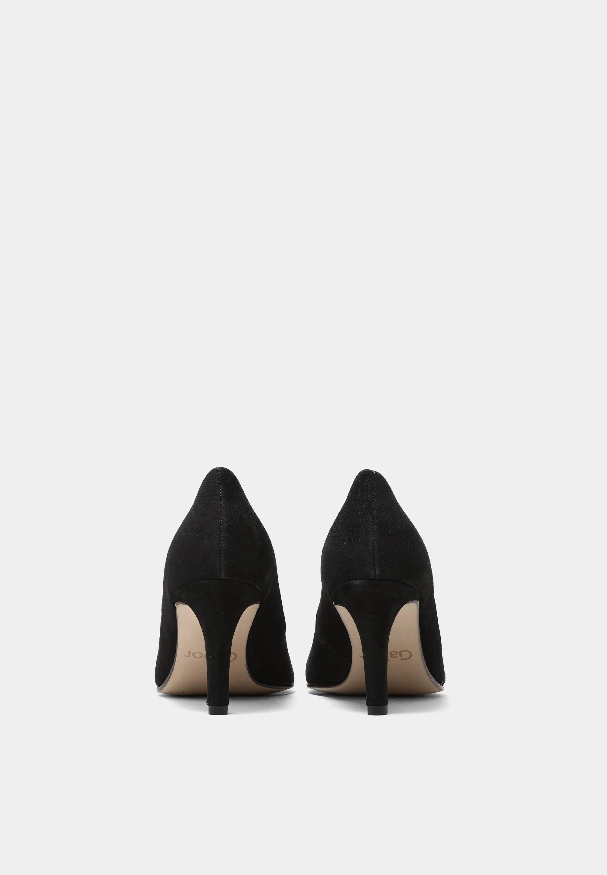 91.380 Suede Court Shoes Black Suede