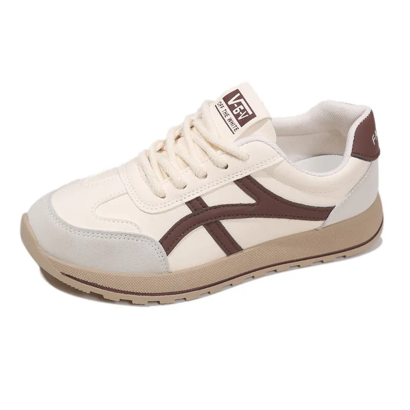 Amozae-Back To School Gifts Vintage Striped Skate Sneakers