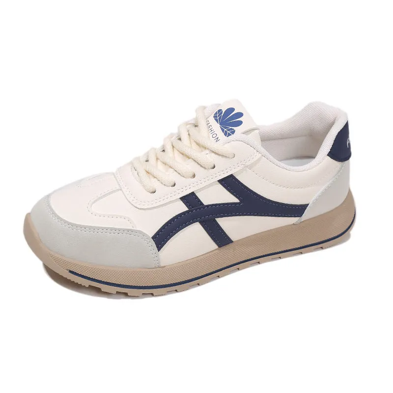 Amozae-Back To School Gifts Vintage Striped Skate Sneakers