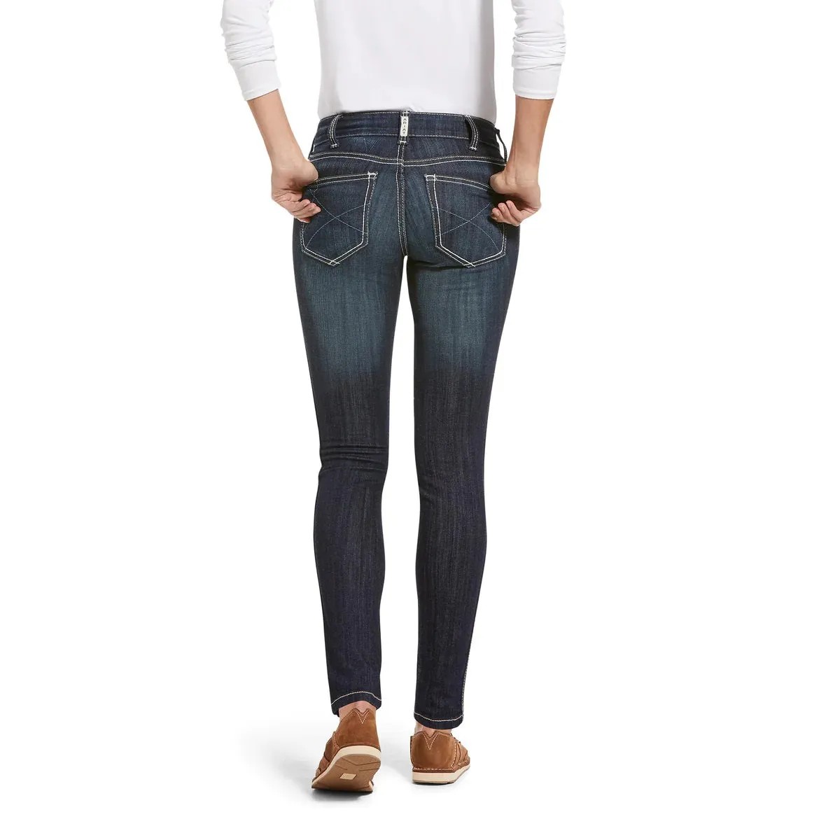 Ariat Women's R.E.A.L. Mid Rise Skinny Stretch Ella