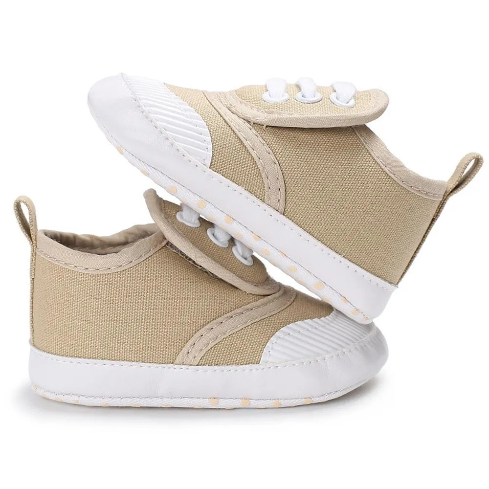 Baby Unisex Magic Tape Canvas Sneakers Wholesale