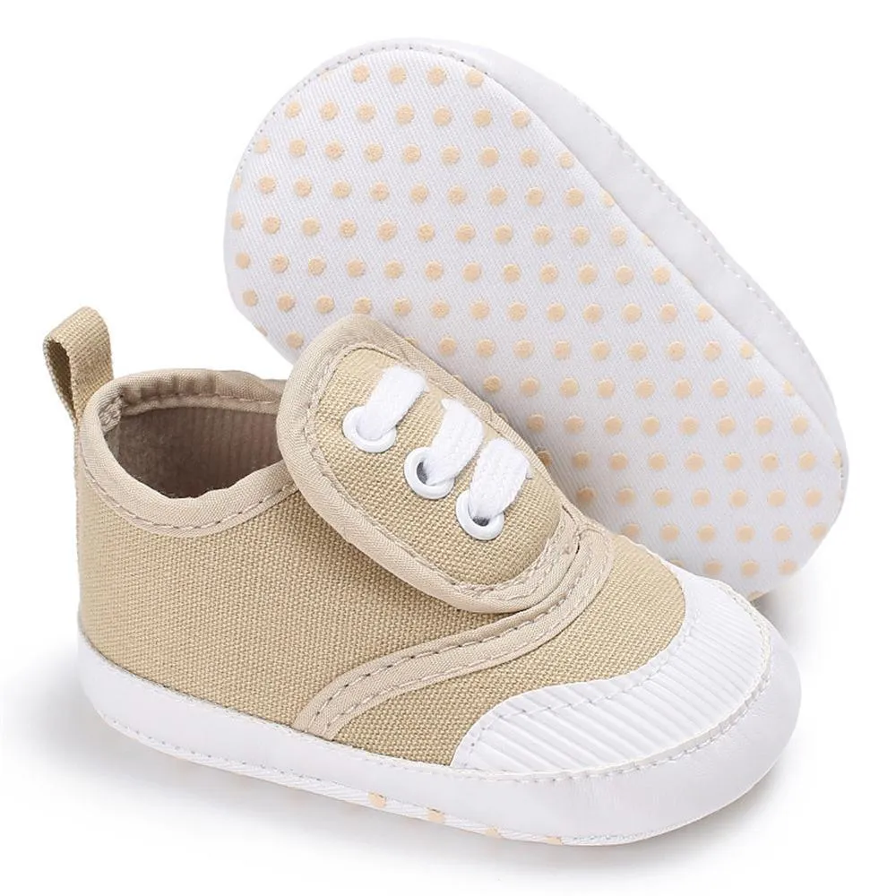 Baby Unisex Magic Tape Canvas Sneakers Wholesale