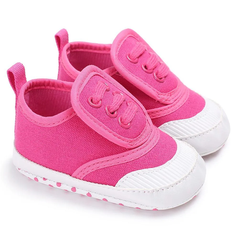 Baby Unisex Magic Tape Canvas Sneakers Wholesale