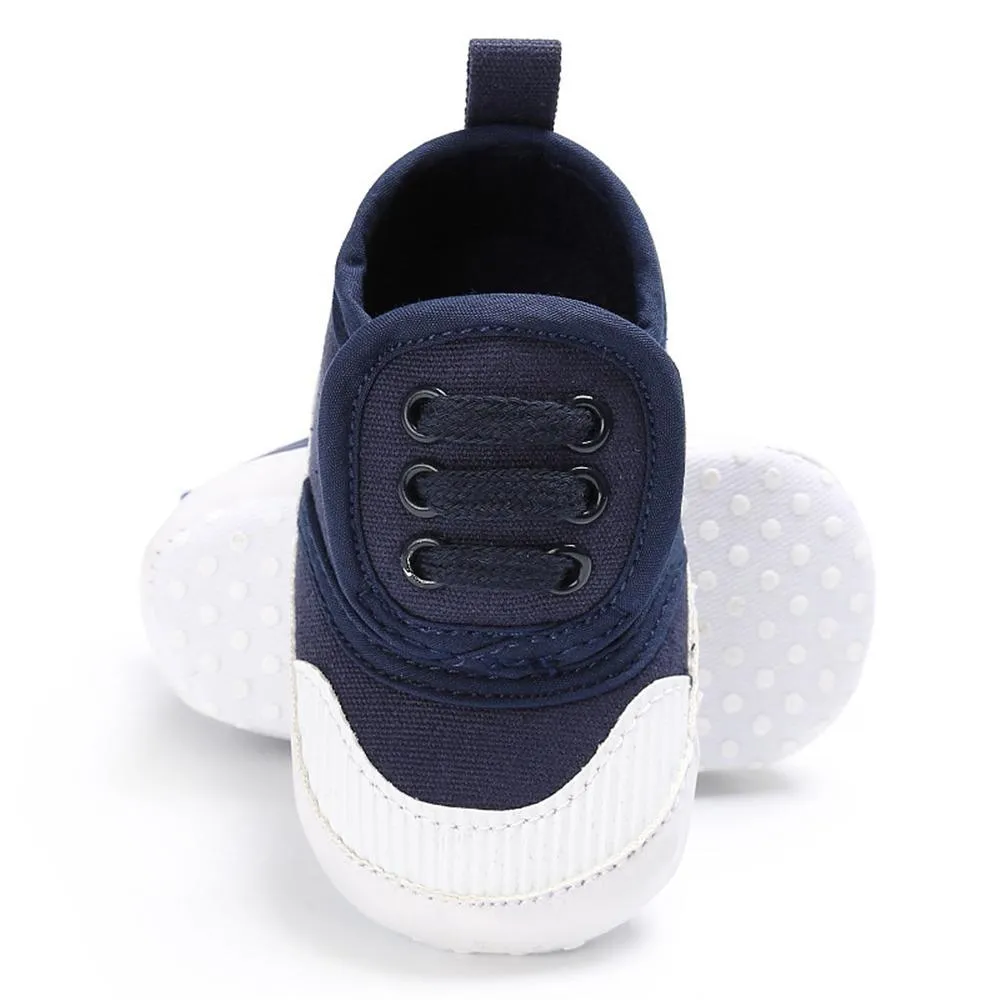 Baby Unisex Magic Tape Canvas Sneakers Wholesale
