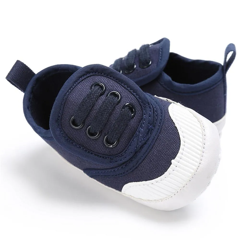 Baby Unisex Magic Tape Canvas Sneakers Wholesale