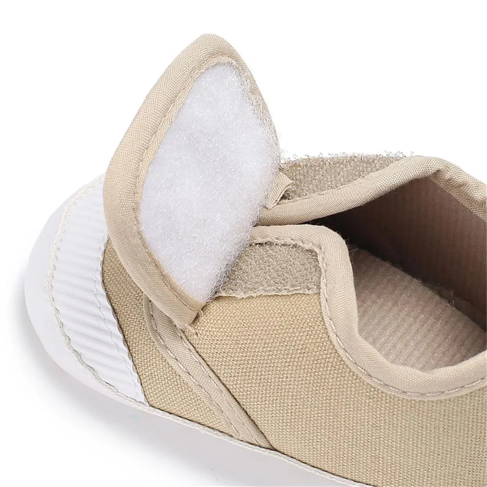 Baby Unisex Magic Tape Canvas Sneakers Wholesale