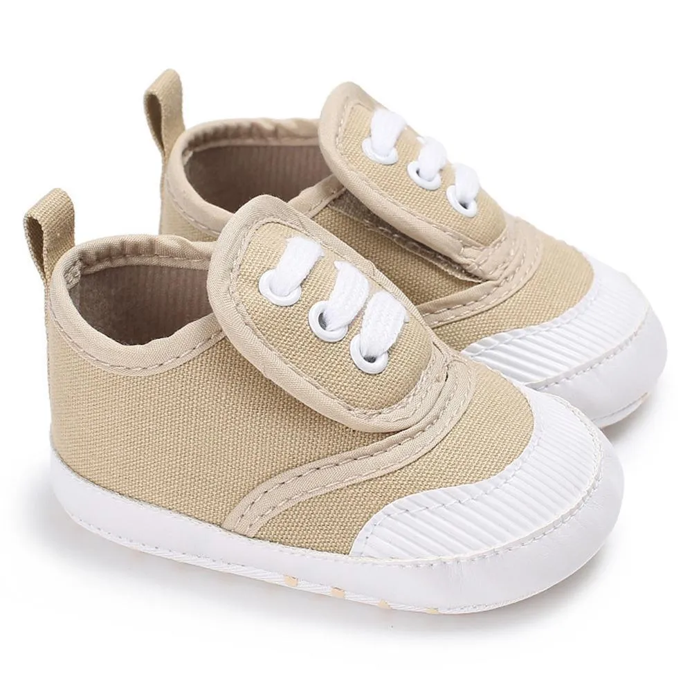 Baby Unisex Magic Tape Canvas Sneakers Wholesale