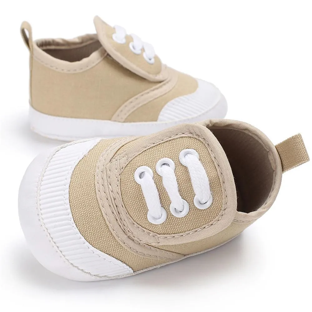 Baby Unisex Magic Tape Canvas Sneakers Wholesale
