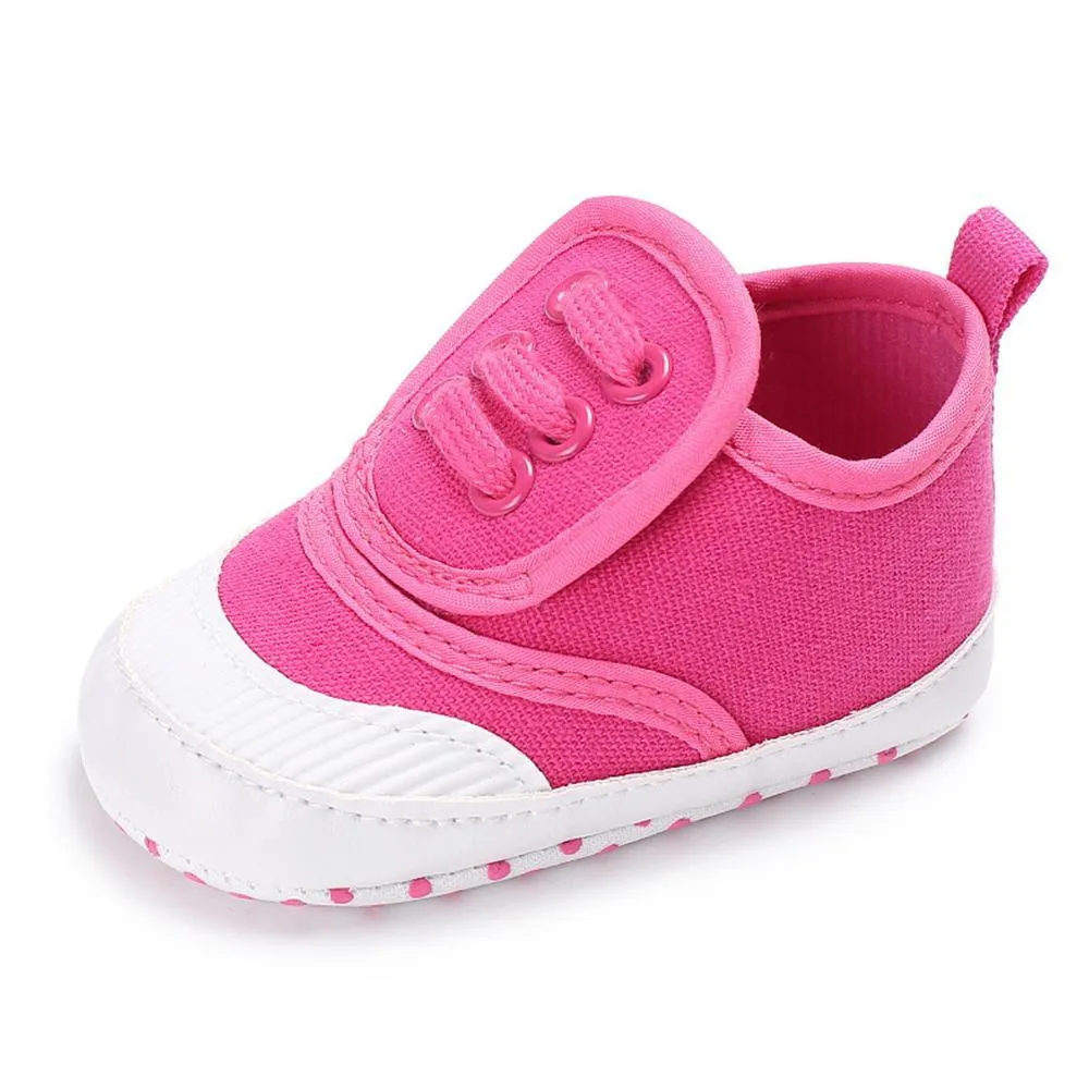 Baby Unisex Magic Tape Canvas Sneakers Wholesale