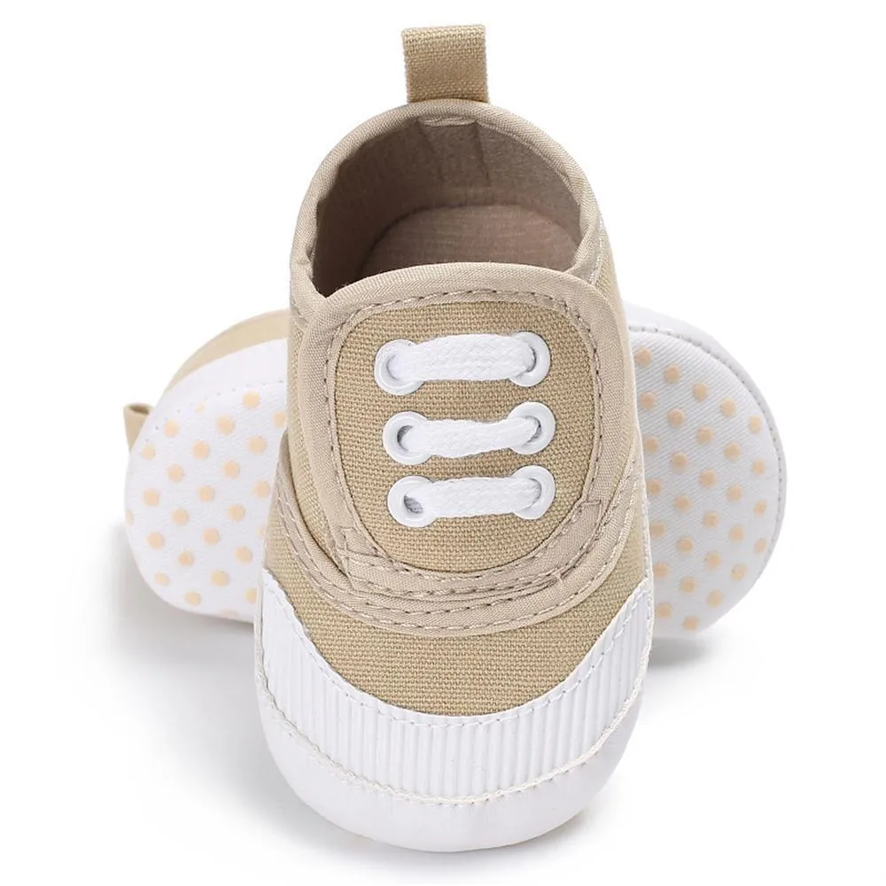 Baby Unisex Magic Tape Canvas Sneakers Wholesale