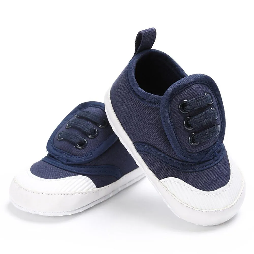 Baby Unisex Magic Tape Canvas Sneakers Wholesale