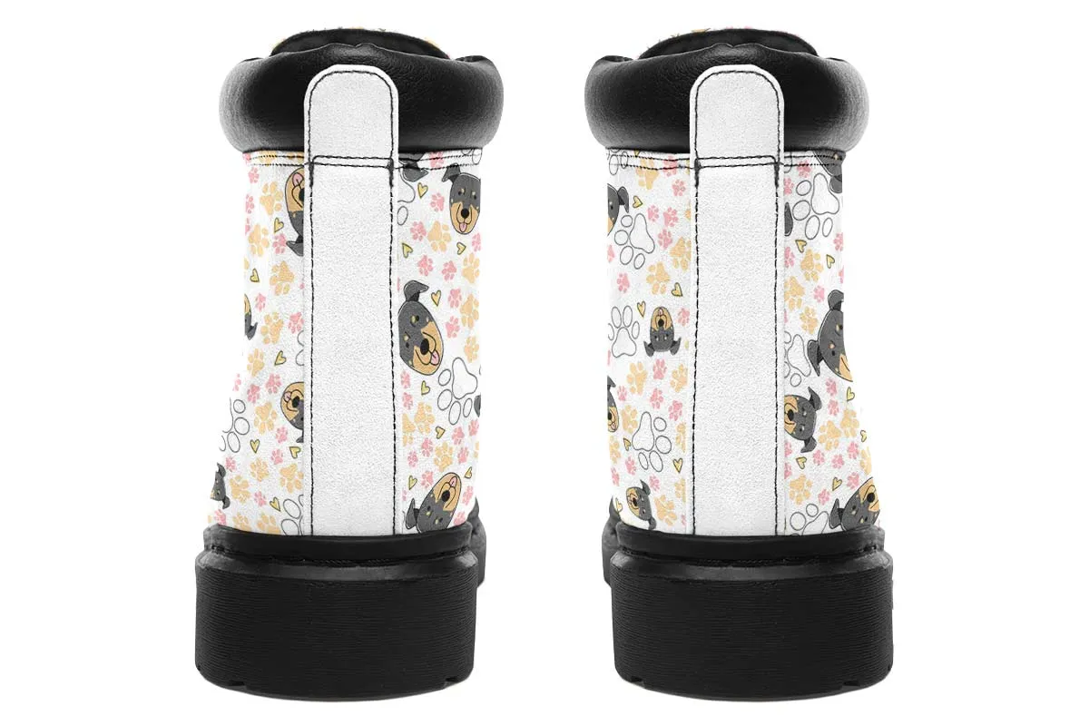 Beauceron Puppy Pattern Classic Vibe Boots