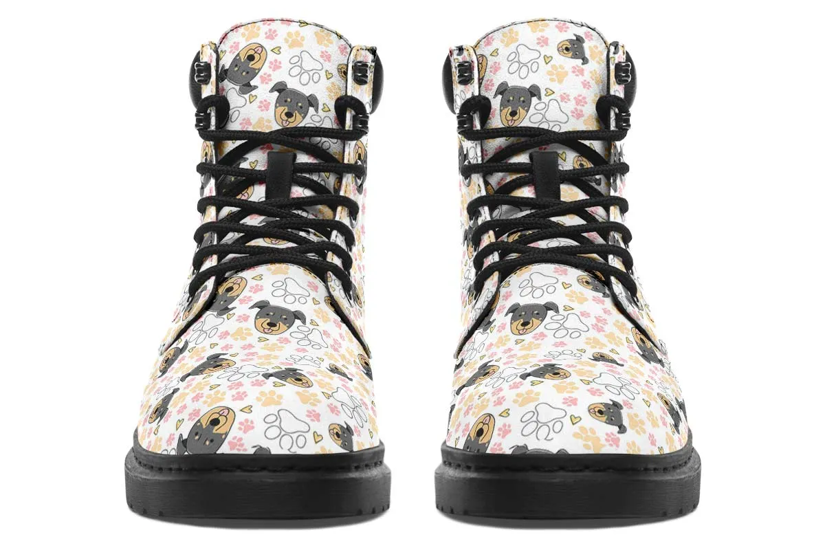 Beauceron Puppy Pattern Classic Vibe Boots