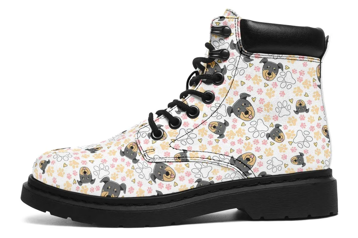 Beauceron Puppy Pattern Classic Vibe Boots
