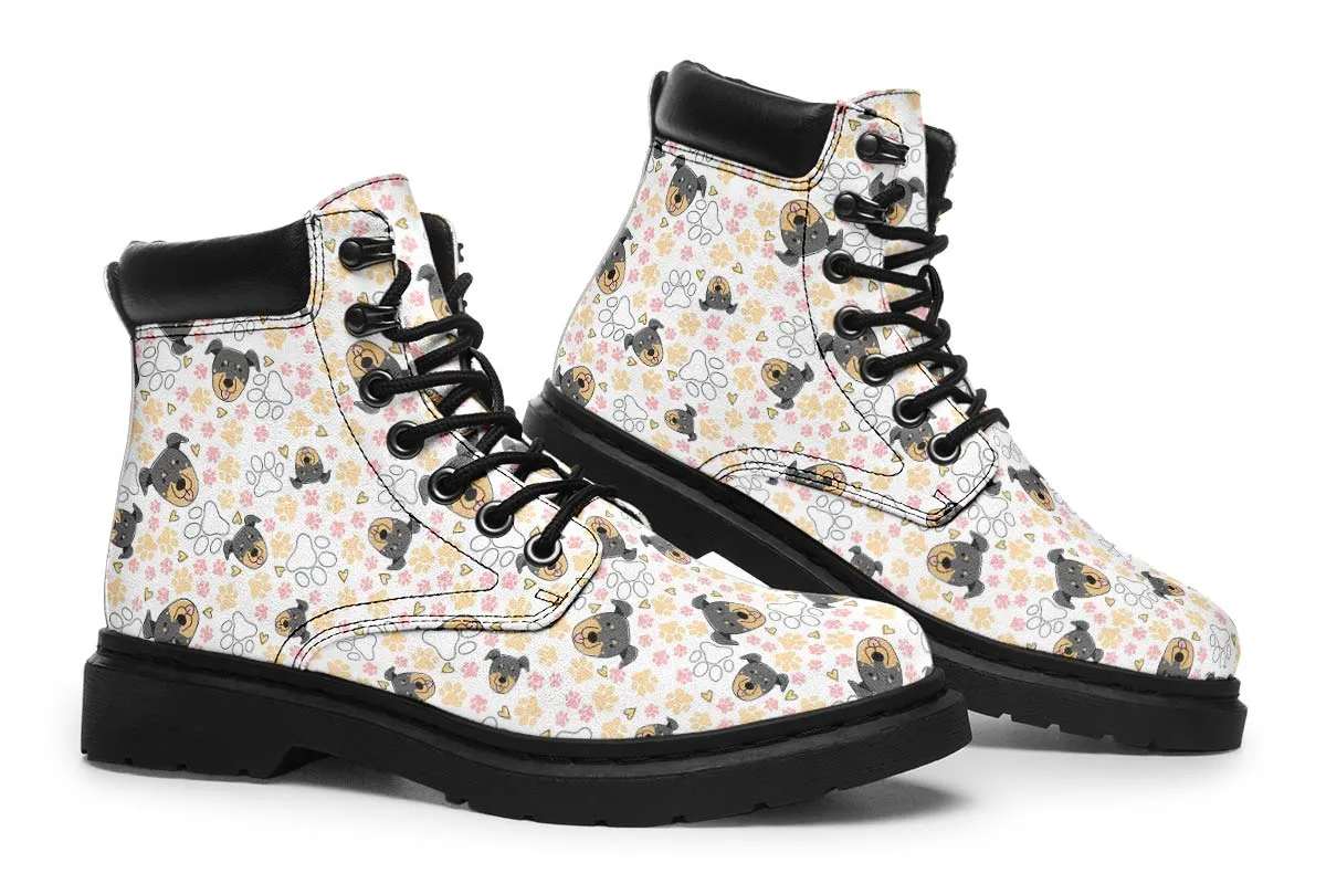 Beauceron Puppy Pattern Classic Vibe Boots