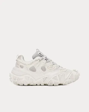 Boltzer Tumbled Chunky Mesh White Low Top Sneakers