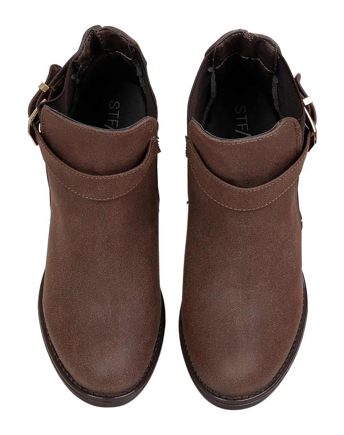 Botín Mujer Casual Tacón Café Boga Shoes 24102702