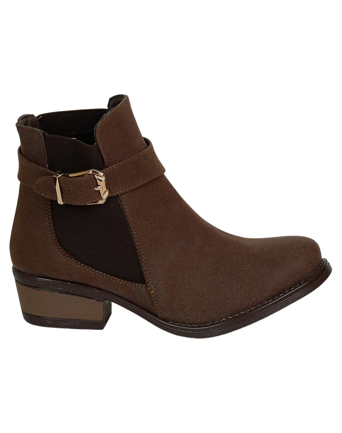 Botín Mujer Casual Tacón Café Boga Shoes 24102702