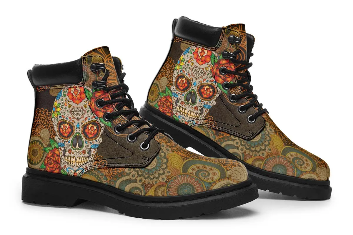 Brown Skull Mandala