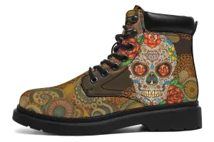 Brown Skull Mandala