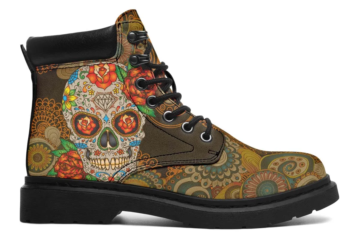 Brown Skull Mandala