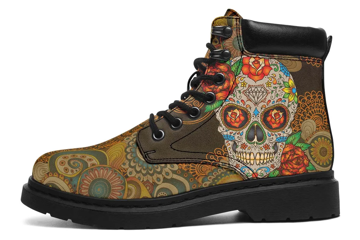 Brown Skull Mandala
