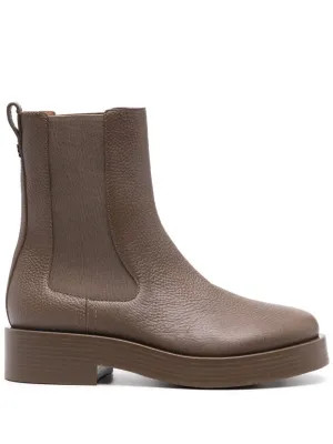 CASADEI Women’s Grey Leather Beatles Boots