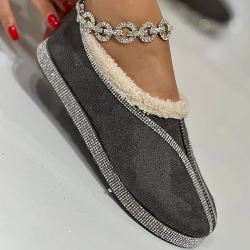 Casual Fur Flat Shoes