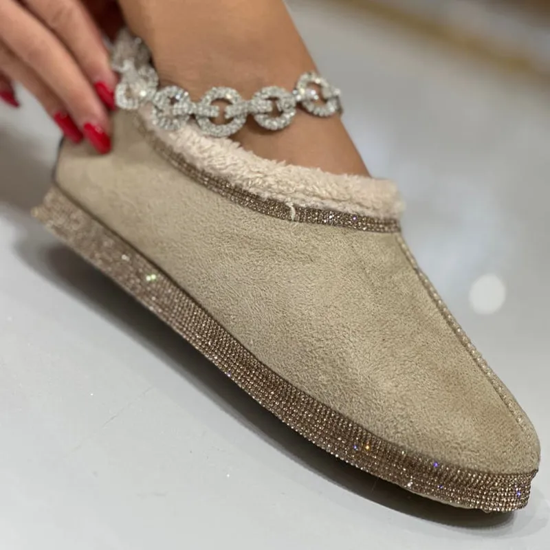 Casual Fur Flat Shoes