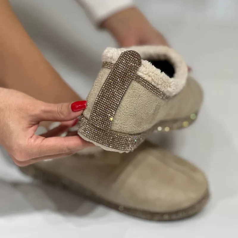 Casual Fur Flat Shoes