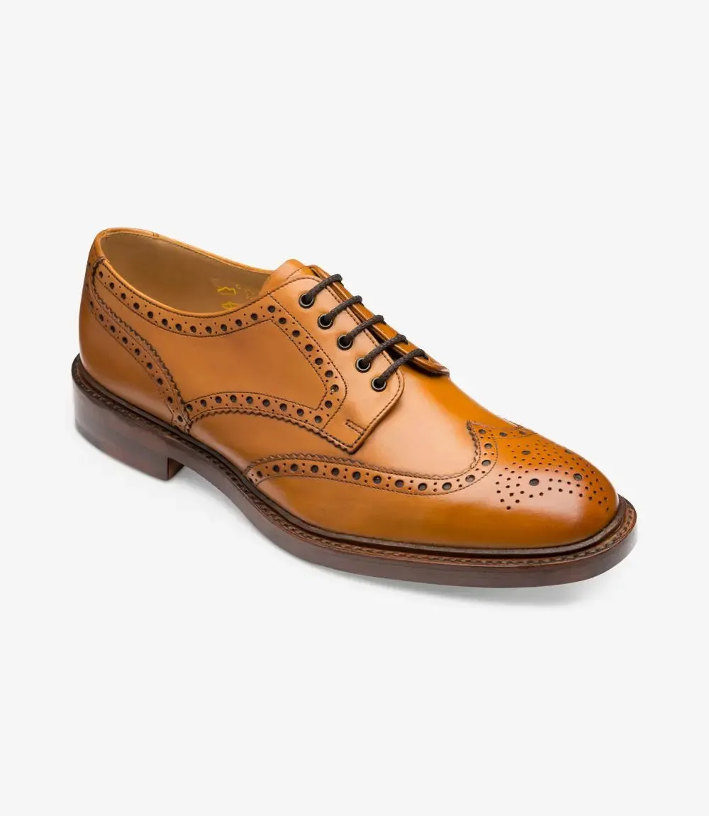 Chester Brogue Shoes - Tan