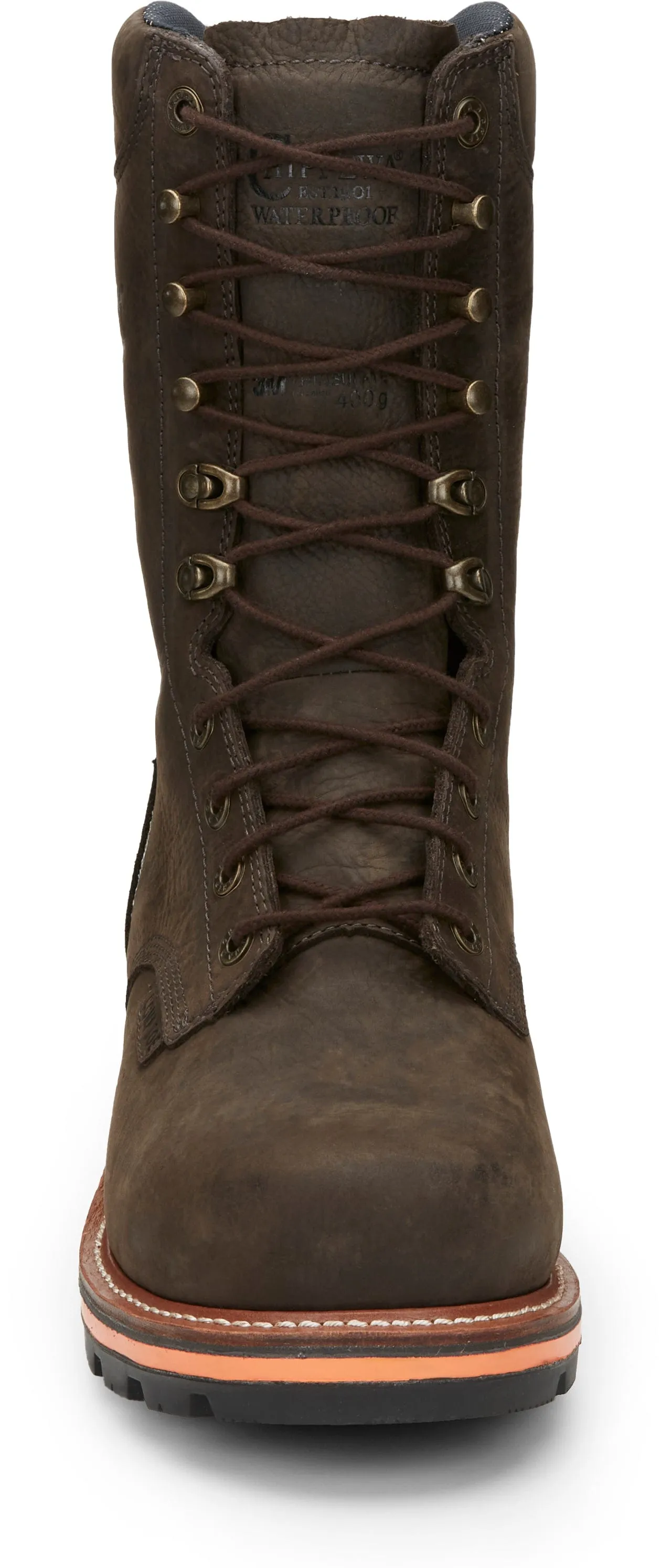 Chippewa Men's Thunderstruck Brown Waterproof Composite Toe Lace-Up Work Boots TH1031