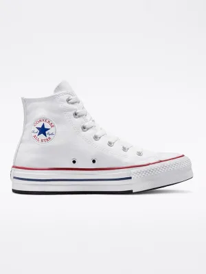 Chuck Taylor All Star Eva Lift Platform White/Garnet/Navy Shoes (Kids)