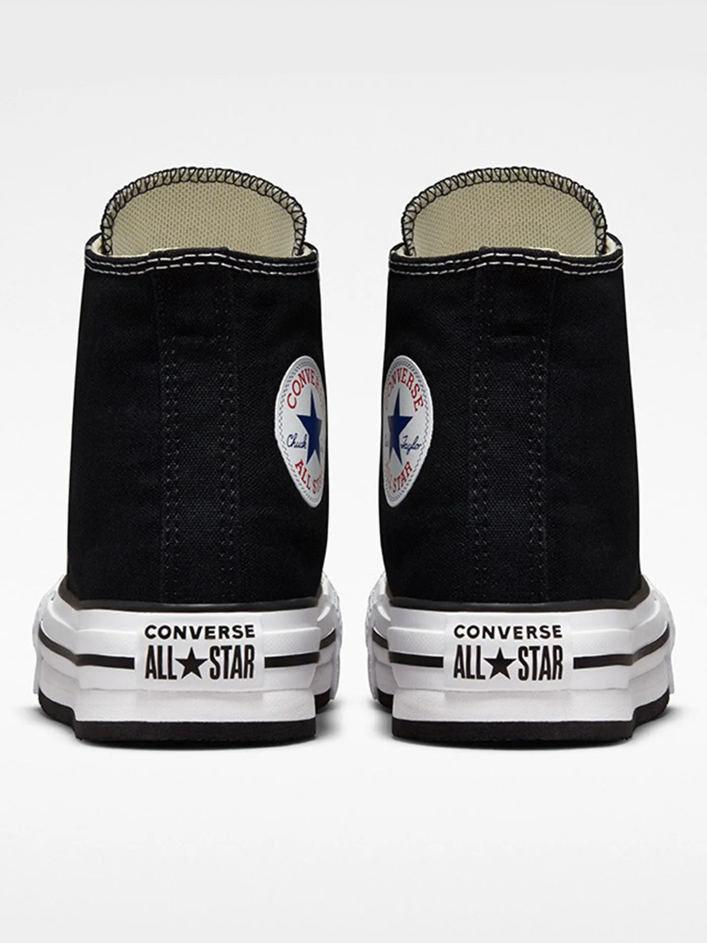 CTAS Platform Hi black/White/Black Shoes (Kids)