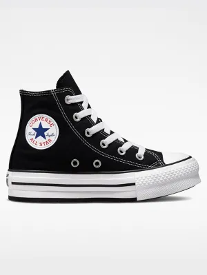 CTAS Platform Hi black/White/Black Shoes (Kids)