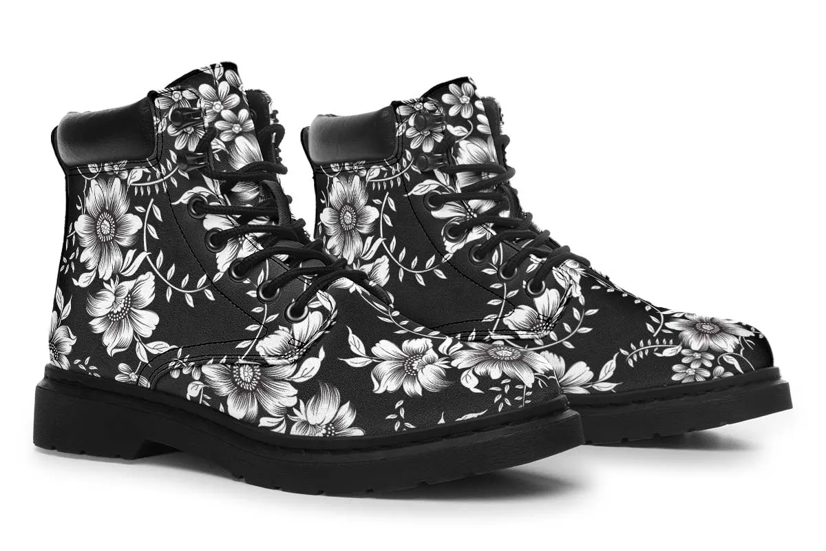 Cute Black And White Flowers