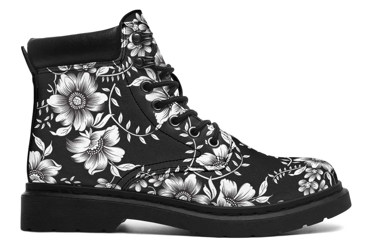 Cute Black And White Flowers