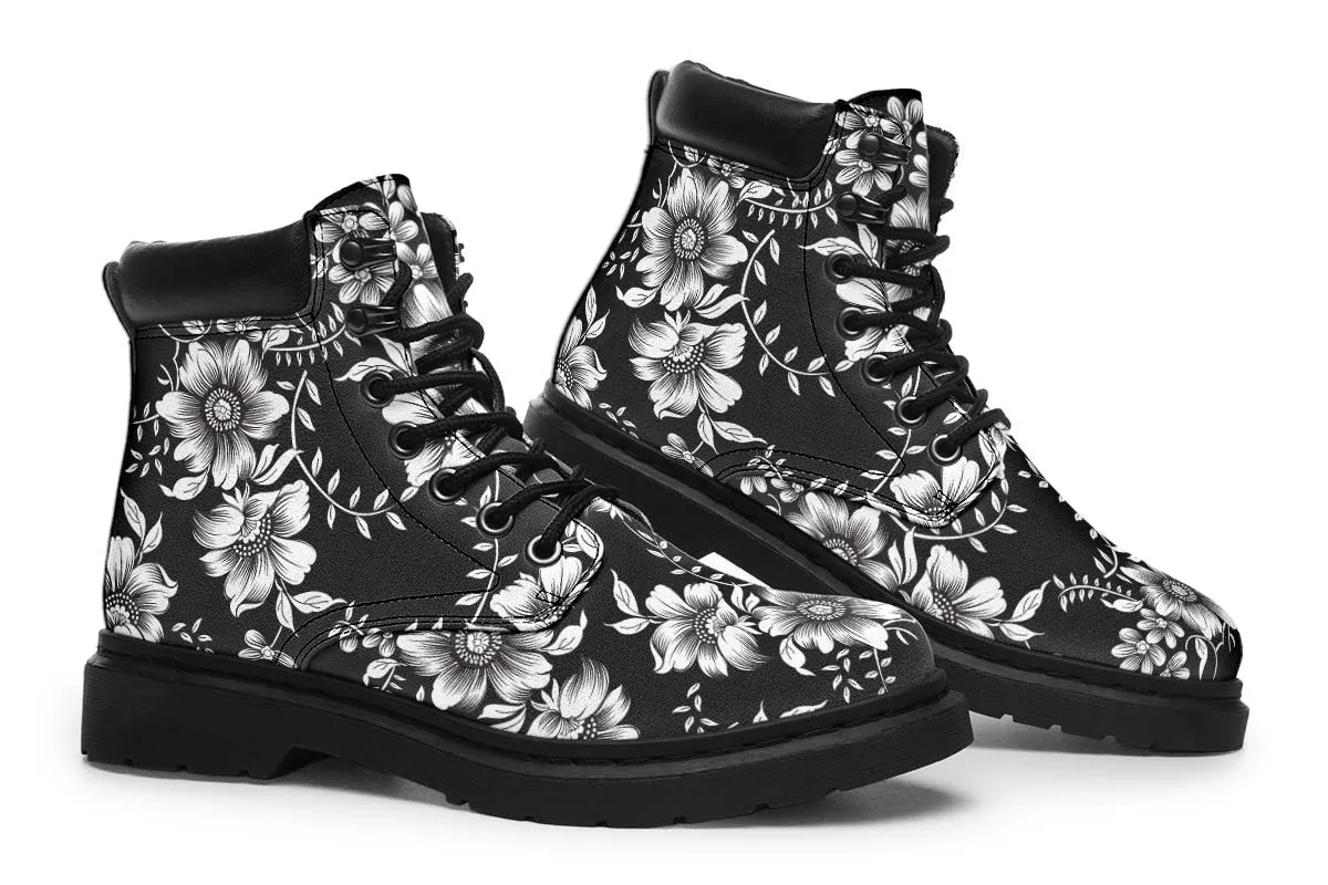 Cute Black And White Flowers