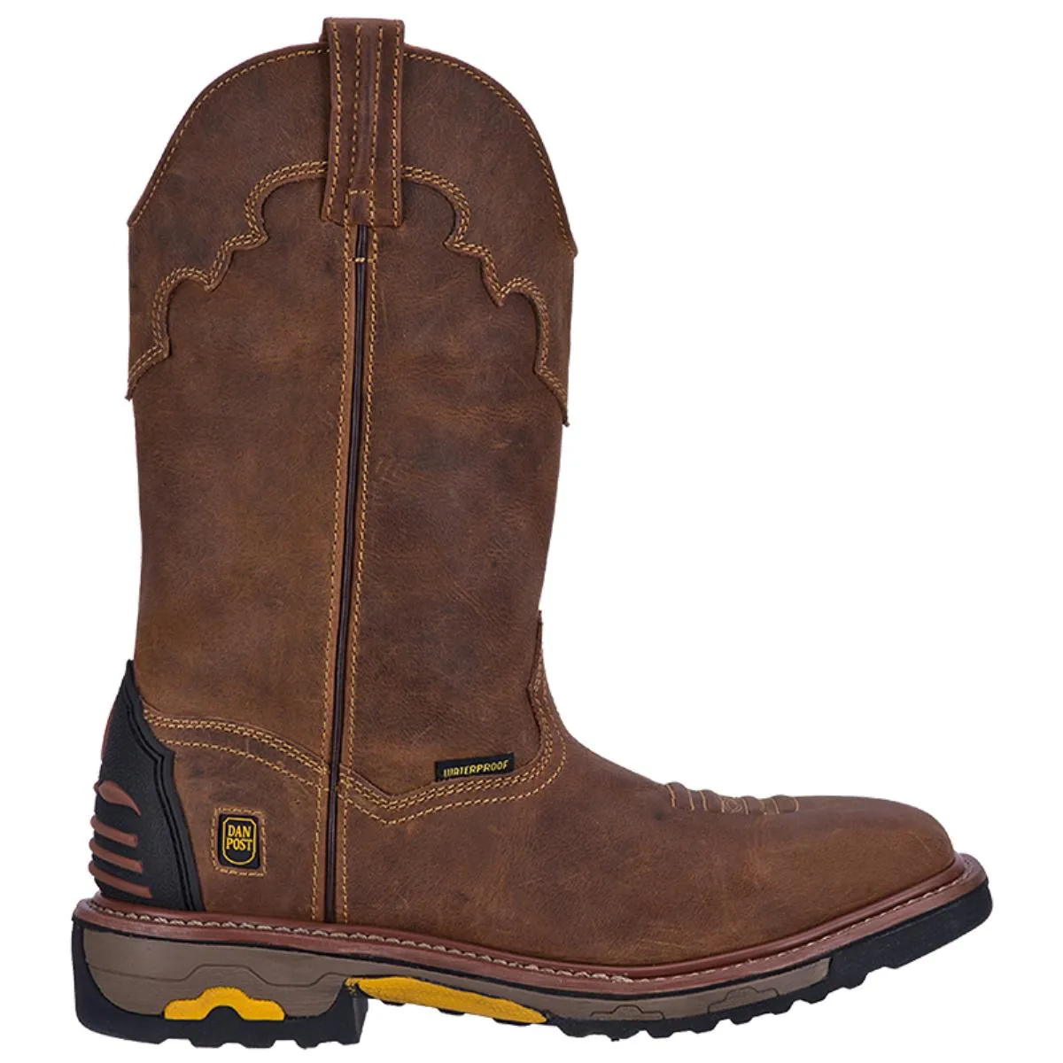 Dan Post DP69402 MEN'S 11" Blayde Saddle Tan Waterproof Wide Square Toe