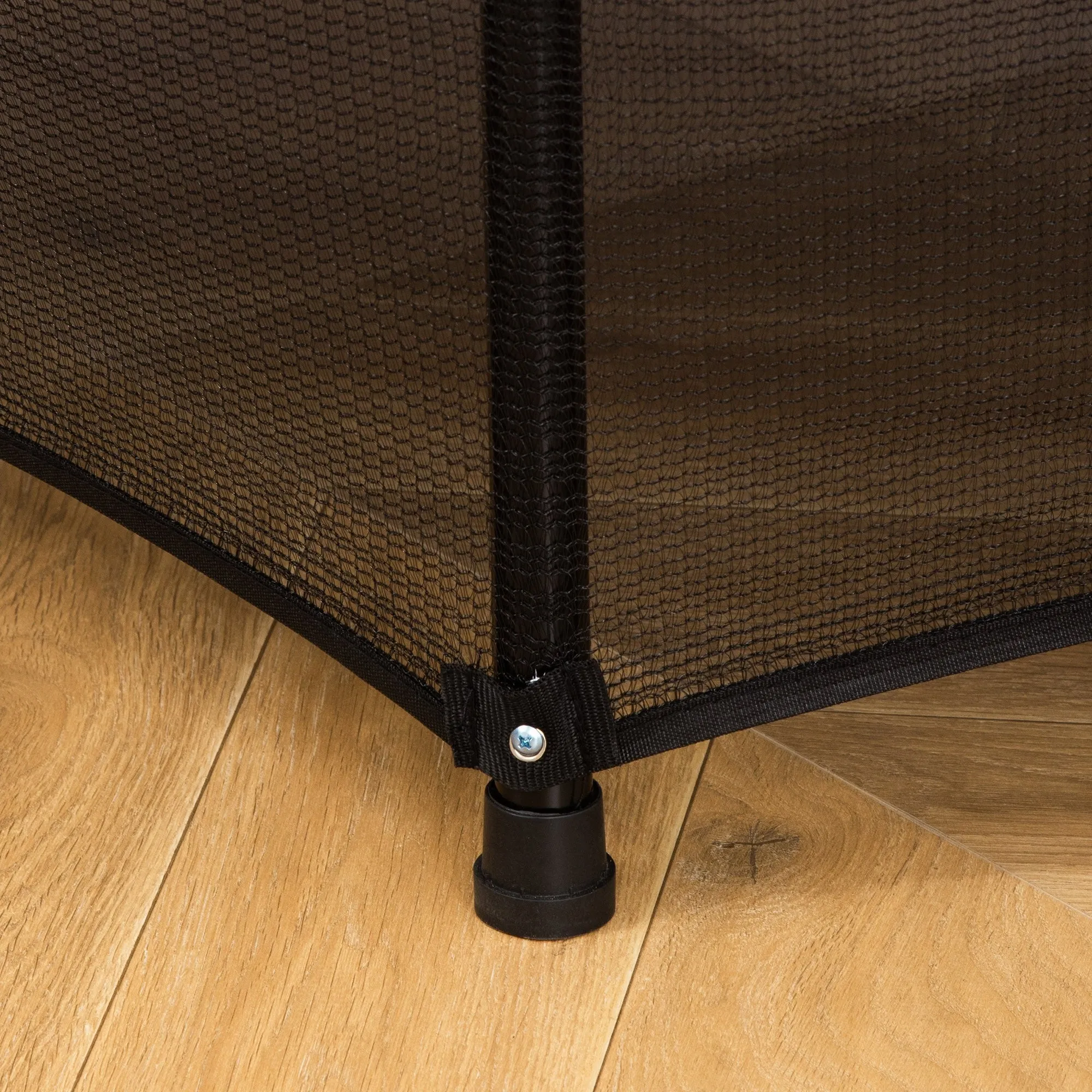Easycomfort Tappeto Elastico per Bambini 3-6 Anni ?140x160cm, Trampolino da Giardino con Rete, Bordo Imbottito e Corde Elastiche, Rosa e Nero
