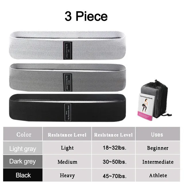 Elastic Fitness Belt Set