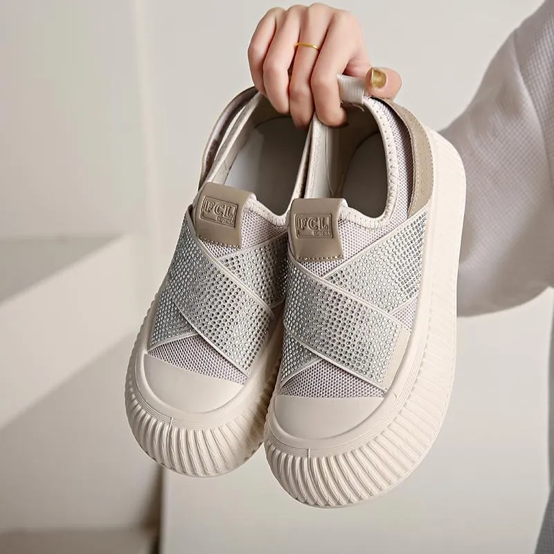 Elastic Platform Casual Shoes