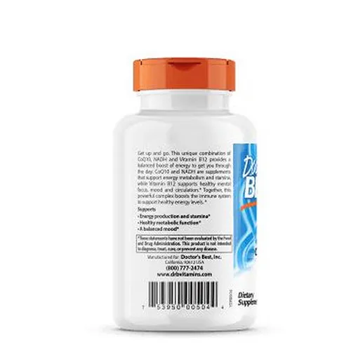 Energy   CoQ10 - NADH and B12 60 Veg Caps By Doctors Best