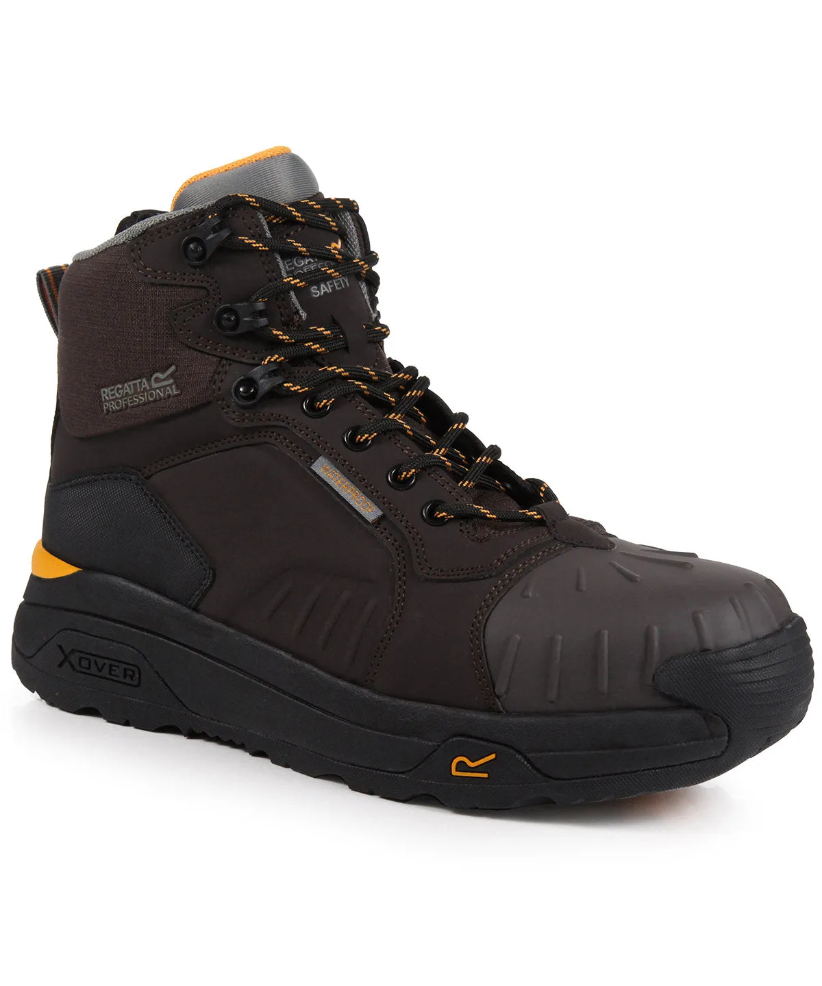 Exofort S3 X-over waterproof insulated safety hikers | Chestnut/Black