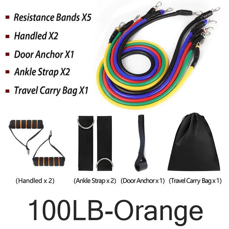 Fitness Latex Resistance Bands Set Fitness Rubber Bands