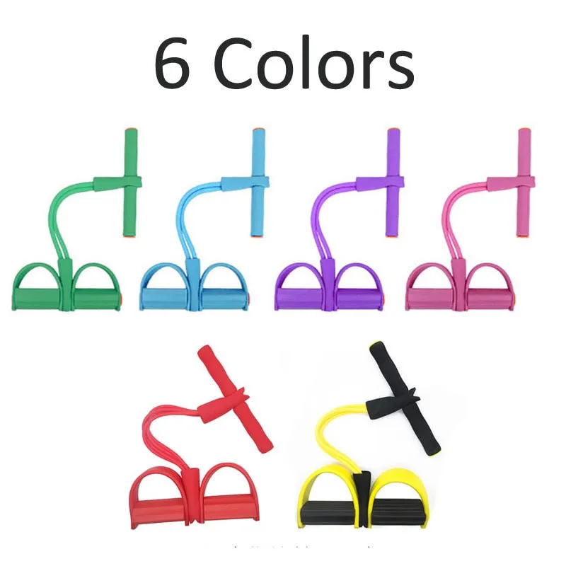 Fitness Resistance Bands 4 Resistance Elastic Pull Ropes